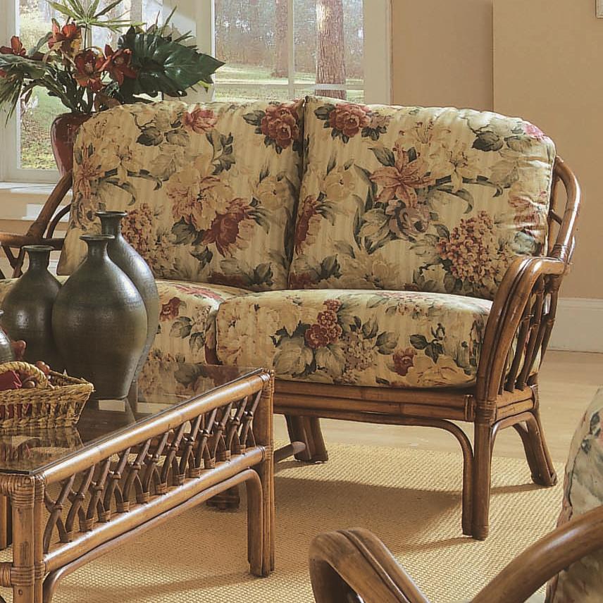 Braxton Culler Edgewater 914 019 Coastal Loveseat with Throw